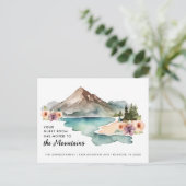 Ihr Gästezimmer hat sich bewegende Berge Ankündigungspostkarte (Stehend Vorderseite)