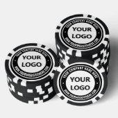 Ihr gebrandetes Logo Poker Chips Beispiel Benutzer (Stapel)