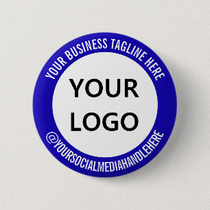 Ihr gebrandetes Logo Social Media Werbebutton Button