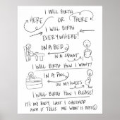 Ihr Geburtsgedicht Poster (Vorne)