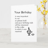 Ihr Geburtstag Karte (Gelbe Blume)