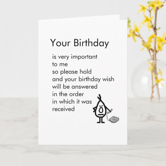 Ihr Geburtstag Karte (Gelbe Blume)