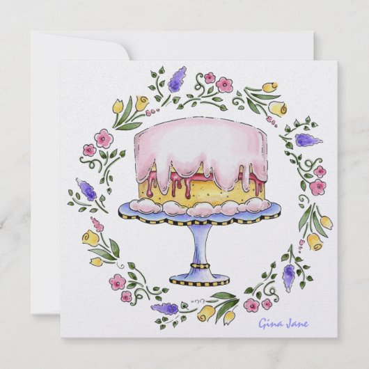 Ihr Geburtstag / Mittagessen / Party Einladung - S (Vorderseite)