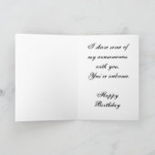 Ihr Geburtstag zu Ehren der Karte (Innenseite)