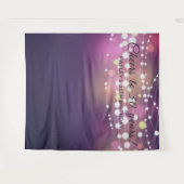 Ihr Geburtstagsfoto Hintergrund Lichterkette Lila Wandteppich (Vorderseite (Horizontal))