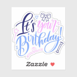 Ihr Geburtstagstitel Aufkleber