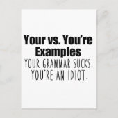 Ihr gegen. Ihr seid Postkarte (Vorderseite)