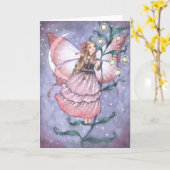 Ihr geheimer Name - Fairy Grußkarte Karte (Gelbe Blume)