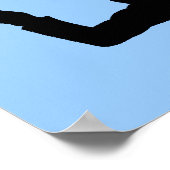 Ihr Gehirn auf Skydiving Funny Poster Schild druck (Ecke)