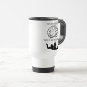 Ihr Gehirn auf Skydiving lustiger Reise-Tasse Reisebecher (VorderseiteRechts)