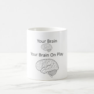 Ihr Gehirn auf Spiel-Tasse Kaffeetasse