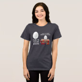 Ihr Gehirn auf Teppichen Tri-Blend Shirt (Vorderseite voll)