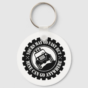 Ihr geht zwar schnell, aber Bergwerk kann überall Schlüsselanhänger