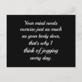 Ihr Geist braucht Bewegung..| Sarcasm. Postkarte (Vorderseite)