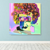 Ihr Geist ist auf Geld Leinwanddruck (Insitu (Holzboden))