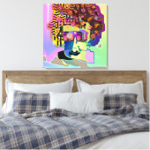 Ihr Geist ist auf Geld Leinwanddruck (Insitu (Schlafzimmer))