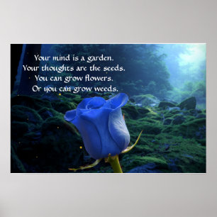 Ihr Geist ist eine inspirierende Zitatvorstellung  Poster