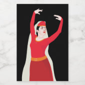 Ihr Geist ist so stark wie das Land, aus dem sie k Lebensmitteletikett (Einzelnes Label)