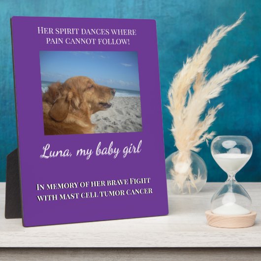 Ihr Geist lebt in Liebe Fotoplatte (Seite)