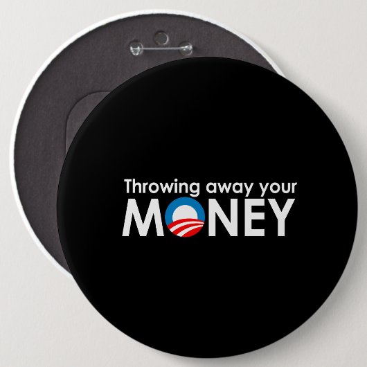 Ihr Geld wegwerfen Button (Vorne & Hinten)