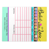 Ihr Gepäck mit Liebe-Rechnung Notepad Notizblock (Vorderseite)