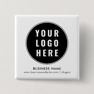 Ihr Geschäft-Logo Minimalistische Konferenzartikel Button