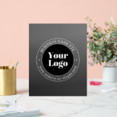 Ihr Geschäft-Logo oder Design & bearbeitbarer Text Acrylschild (Hochzeit)
