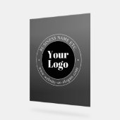 Ihr Geschäft-Logo oder Design & bearbeitbarer Text Acrylschild (Winkel)