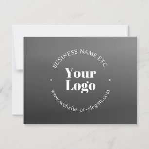 Ihr Geschäft-Logo oder Design & bearbeitbarer Text Dankeskarte