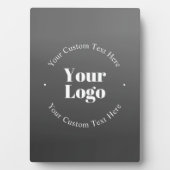 Ihr Geschäft-Logo oder Design & bearbeitbarer Text Fotoplatte (Vorderseite)