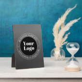 Ihr Geschäft-Logo oder Design & bearbeitbarer Text Fotoplatte (Seite)