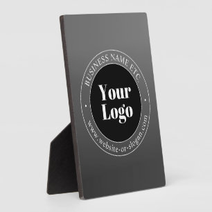 Ihr Geschäft-Logo oder Design & bearbeitbarer Text Fotoplatte