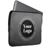 Ihr Geschäft-Logo oder Design & bearbeitbarer Text Laptopschutzhülle (Vorne Rechts)