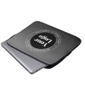Ihr Geschäft-Logo oder Design & bearbeitbarer Text Laptopschutzhülle (Vorne Knopf)