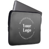 Ihr Geschäft-Logo oder Design & bearbeitbarer Text Laptopschutzhülle (Vorne Rechts)