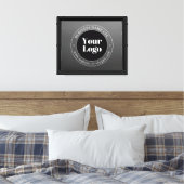 Ihr Geschäft-Logo oder Design & bearbeitbarer Text Leinwanddruck (Insitu (Schlafzimmer))