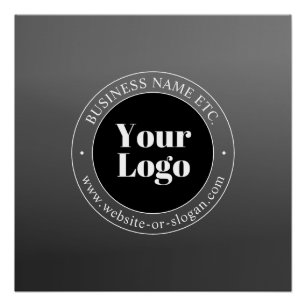 Ihr Geschäft-Logo oder Design & bearbeitbarer Text Poster
