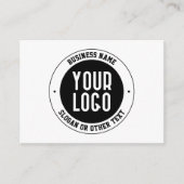 Ihr Geschäft-Logo oder Design | Fett editierbarer Begleitkarte (Vorderseite)