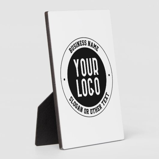 Ihr Geschäft-Logo oder Design | Fett editierbarer Fotoplatte (Seite)