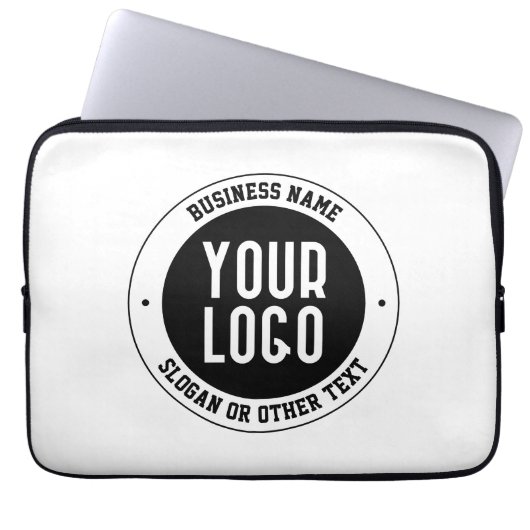 Ihr Geschäft-Logo oder Design | Fett editierbarer Laptopschutzhülle (Vorderseite)