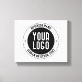 Ihr Geschäft-Logo oder Design | Fett editierbarer Leinwanddruck (Vorderseite)