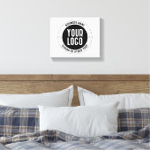 Ihr Geschäft-Logo oder Design | Fett editierbarer Leinwanddruck (Insitu (Schlafzimmer))