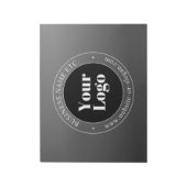 Ihr Geschäft-Logo oder Design und bearbeitbarer Te Notizblock (Rotiert)