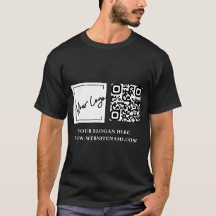 Ihr Geschäft-Logo QR-Code Benutzerdefiniert T-Shirt