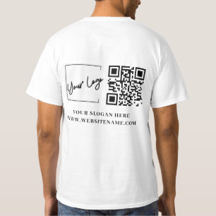 Ihr Geschäft-Logo QR-Code Benutzerdefiniert T-Shirt