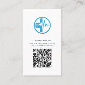 Ihr Geschäft-Logo QR-Code Mitarbeiter Foto Visitenkarte (Rückseite)