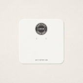Ihr Geschäft-Logo QR-Code-Ohrhänger-Anzeige-Karte (Vorderseite)