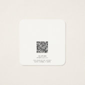Ihr Geschäft-Logo QR-Code-Ohrhänger-Anzeige-Karte (Rückseite)