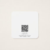 Ihr Geschäft-Logo QR-Code-Ohrhänger-Anzeige Karte (Rückseite)