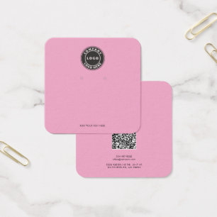 Ihr Geschäft-Logo QR-Code-Ohrhänger-Anzeige Karte